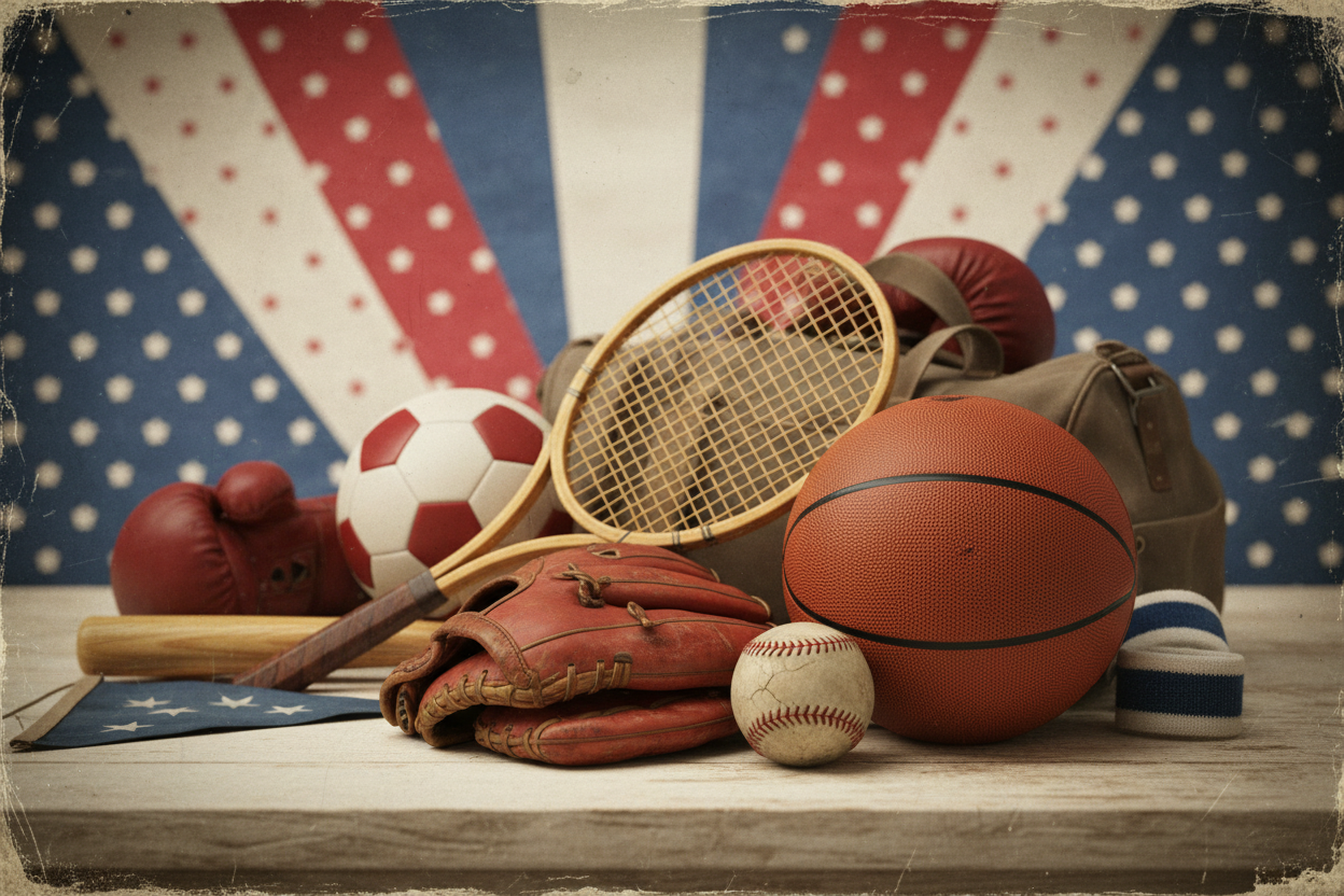 Vintage Sports Store Hero Banner - No Text